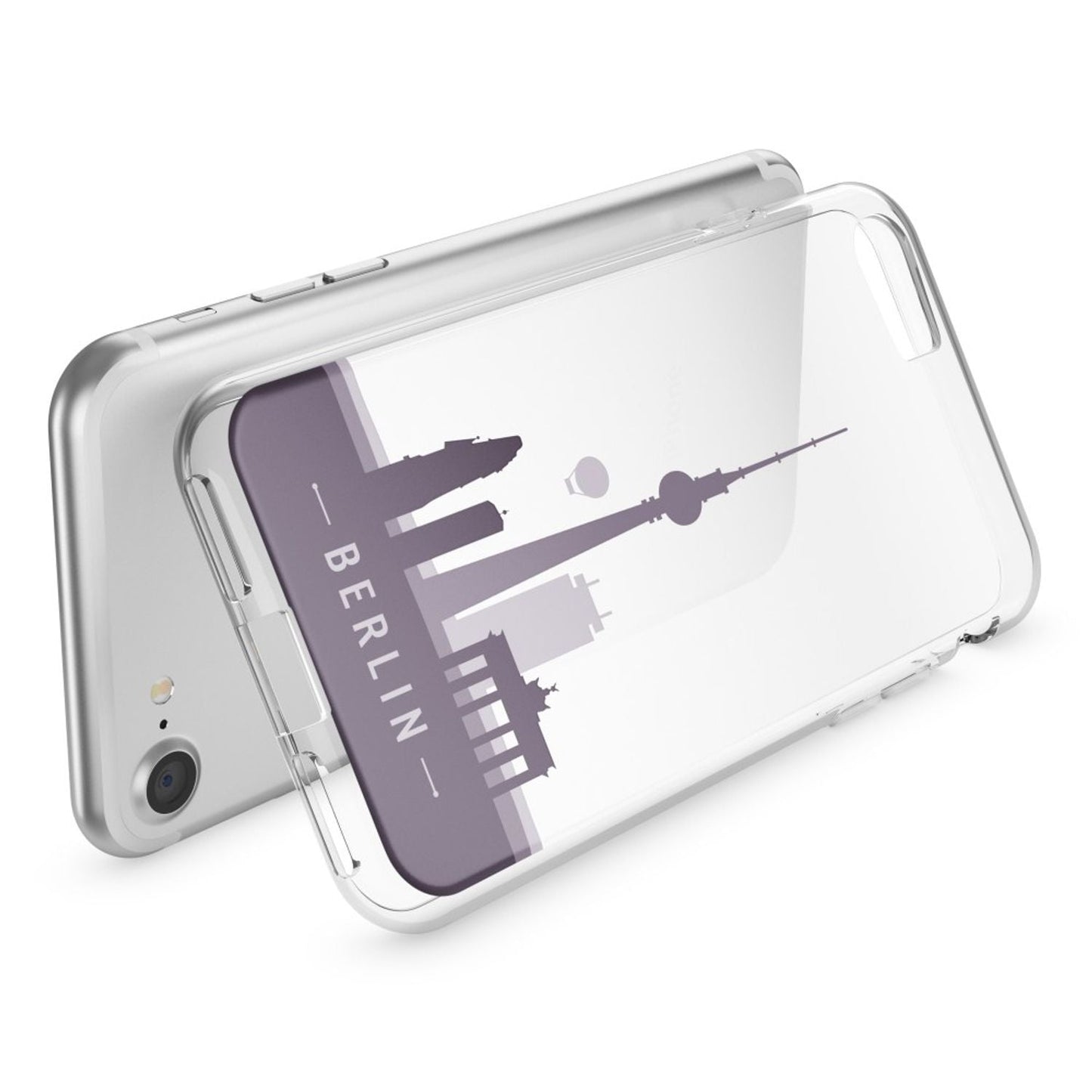 iPhone 7 Hülle Handyhülle von NALIA, Motiv Case Cover Bumper Transparent Klar