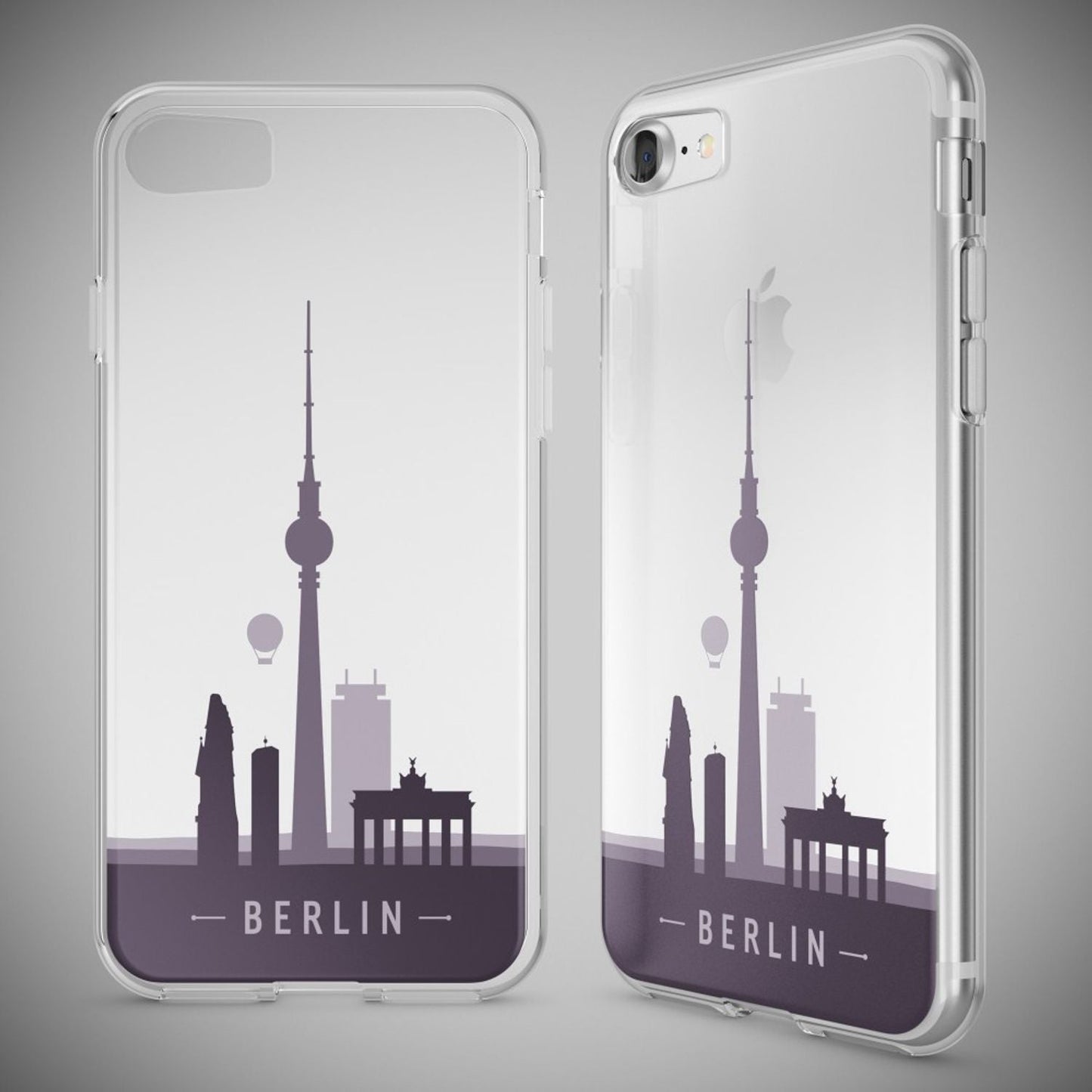 iPhone 7 Hülle Handyhülle von NALIA, Motiv Case Cover Bumper Transparent Klar