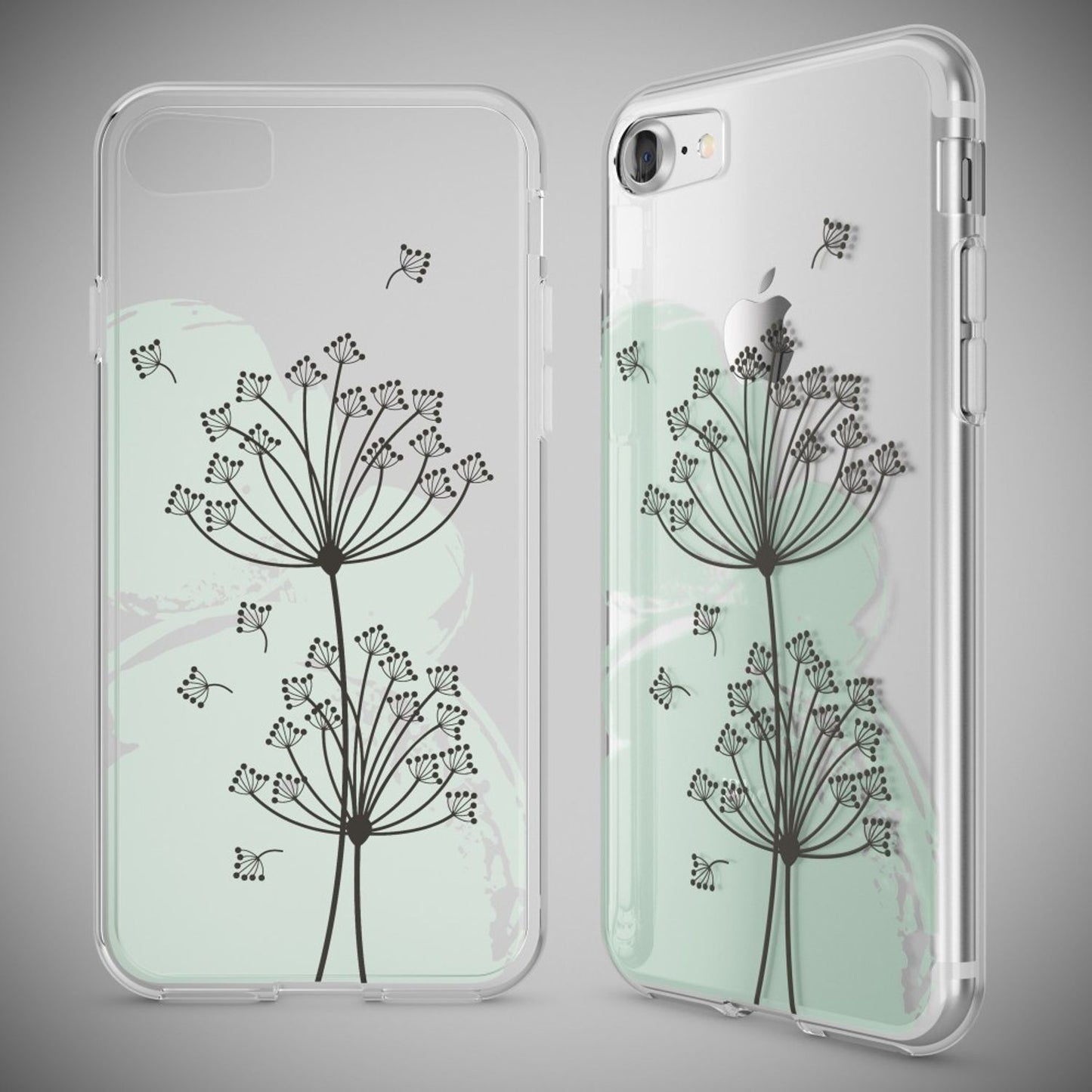 iPhone 7 Hülle Handyhülle von NALIA, Motiv Case Cover Bumper Transparent Klar