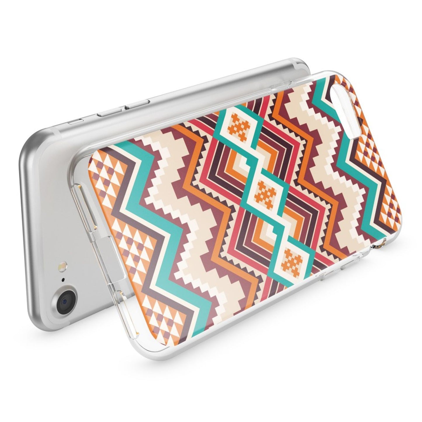 iPhone 7 Hülle Handyhülle von NALIA, Motiv Case Cover Bumper Transparent Klar