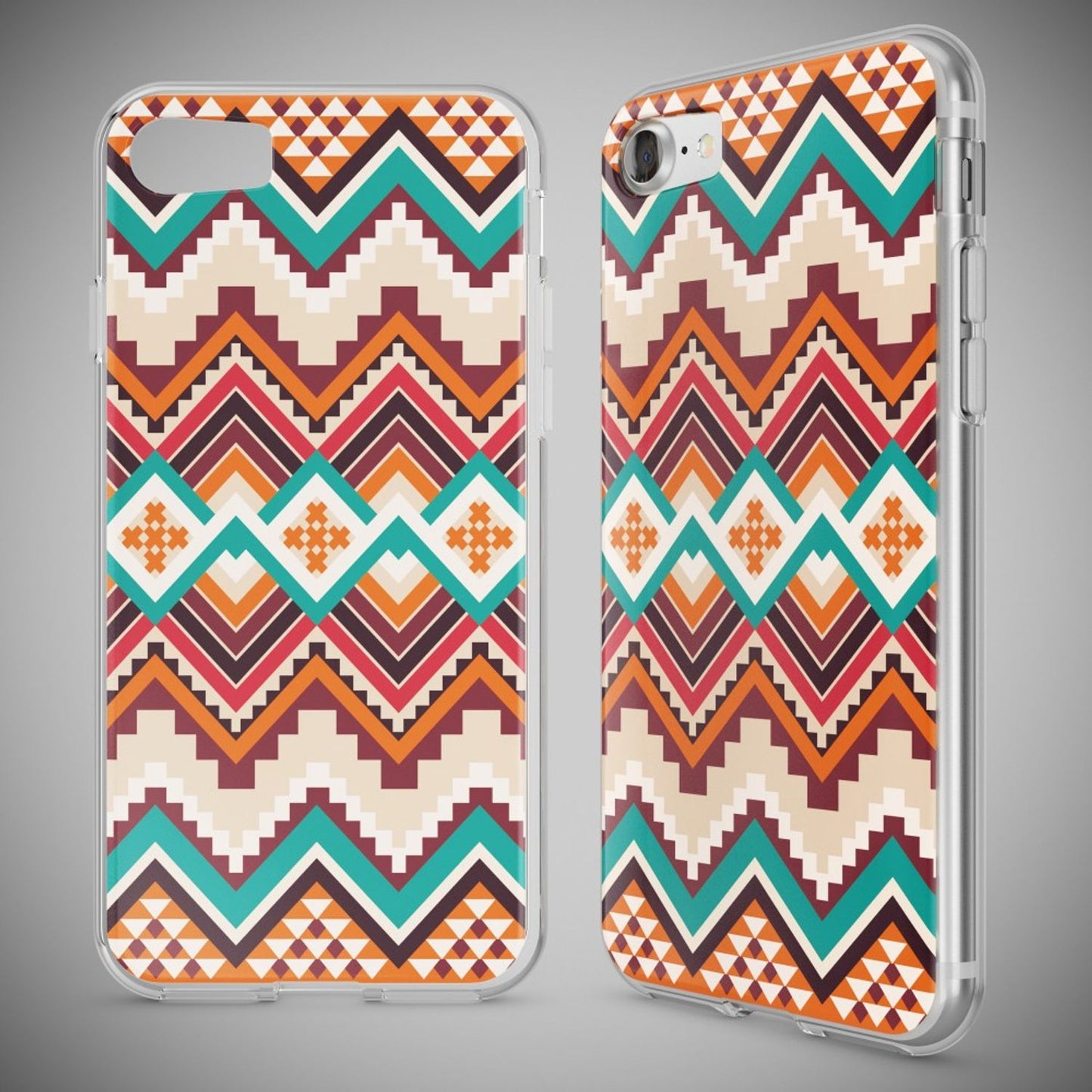 iPhone 7 Hülle Handyhülle von NALIA, Motiv Case Cover Bumper Transparent Klar