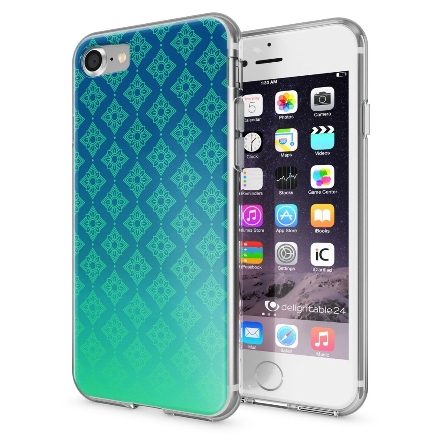 iPhone 7 Hülle Handyhülle von NALIA, Motiv Case Cover Bumper Transparent Klar