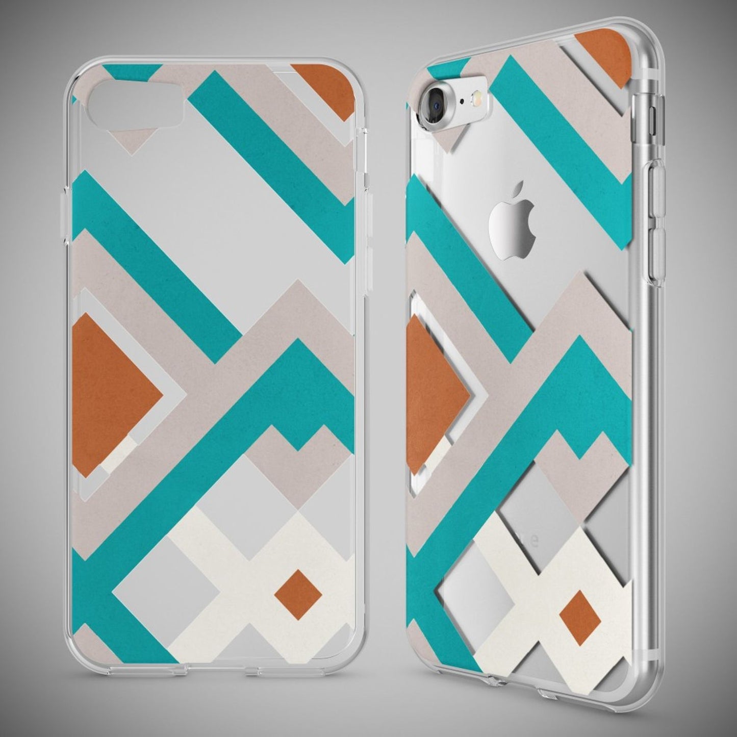 iPhone 7 Hülle Handyhülle von NALIA, Motiv Case Cover Bumper Transparent Klar