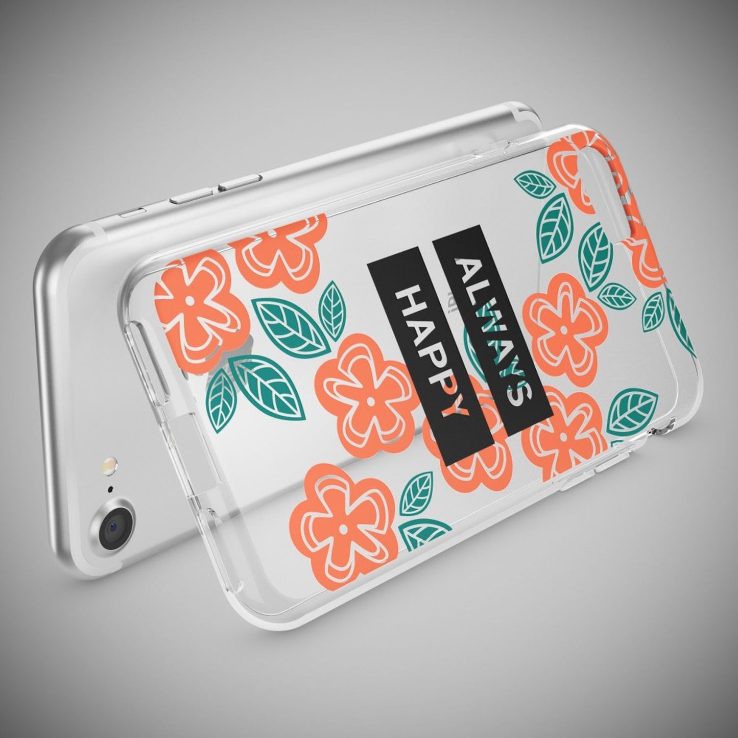 iPhone 7 Hülle Handyhülle von NALIA, Motiv Case Cover Bumper Transparent Klar