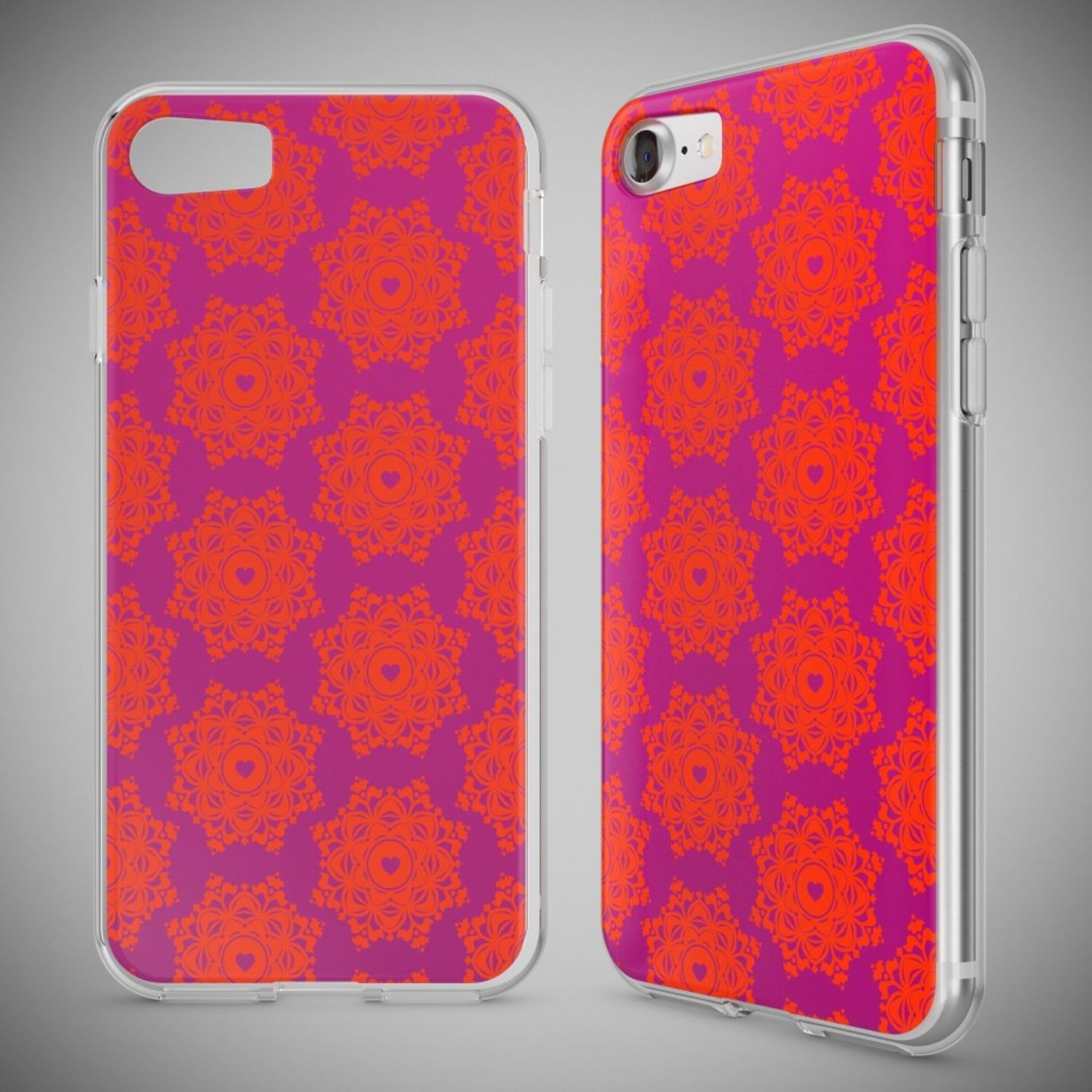 iPhone 7 Hülle Handyhülle von NALIA, Motiv Case Cover Bumper Transparent Klar