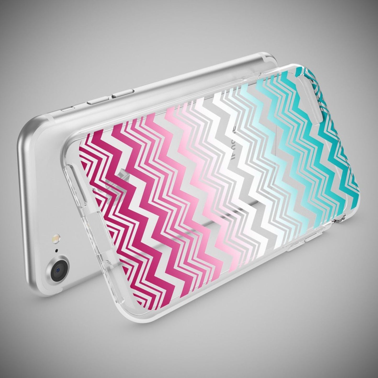 iPhone 7 Hülle Handyhülle von NALIA, Motiv Case Cover Bumper Transparent Klar