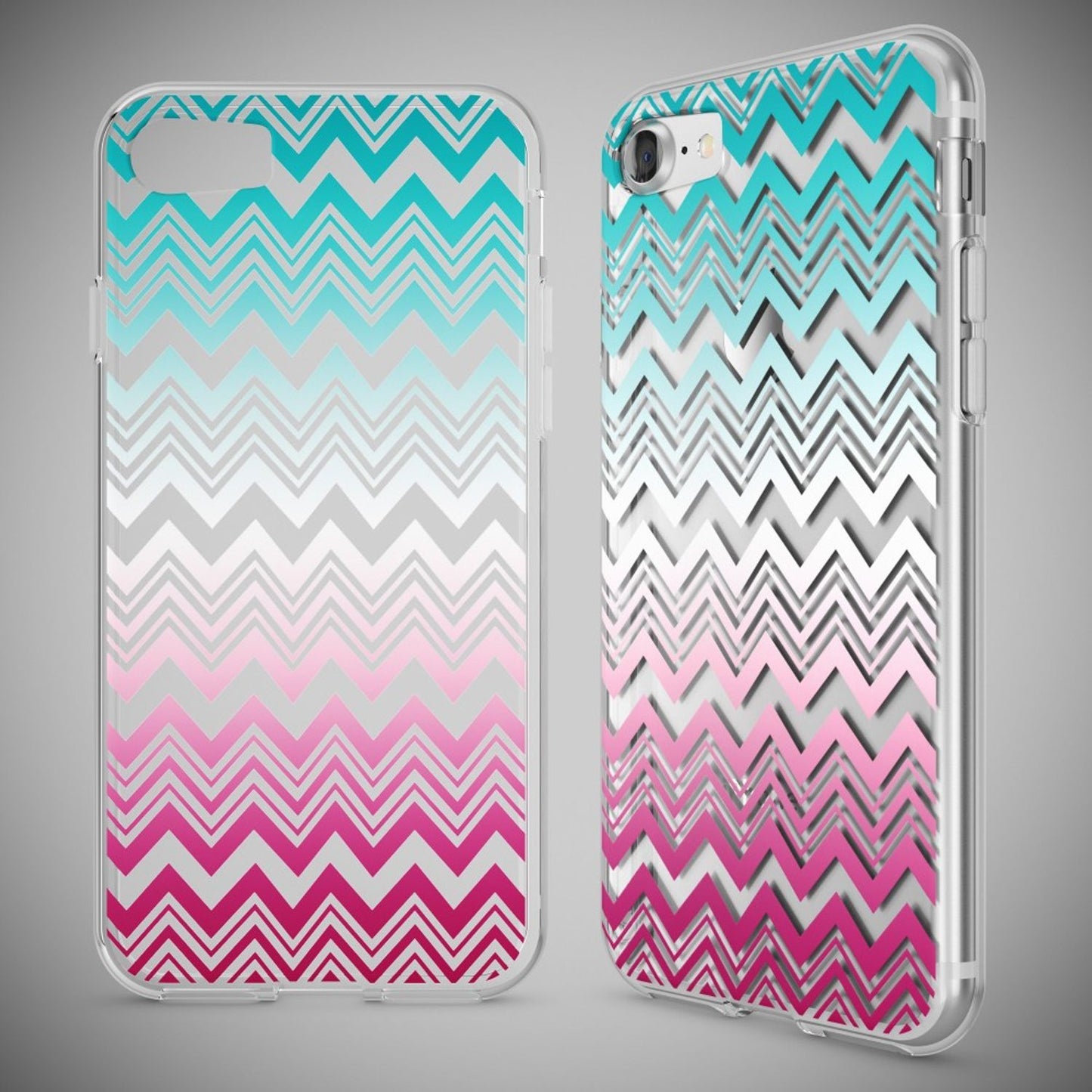 iPhone 7 Hülle Handyhülle von NALIA, Motiv Case Cover Bumper Transparent Klar