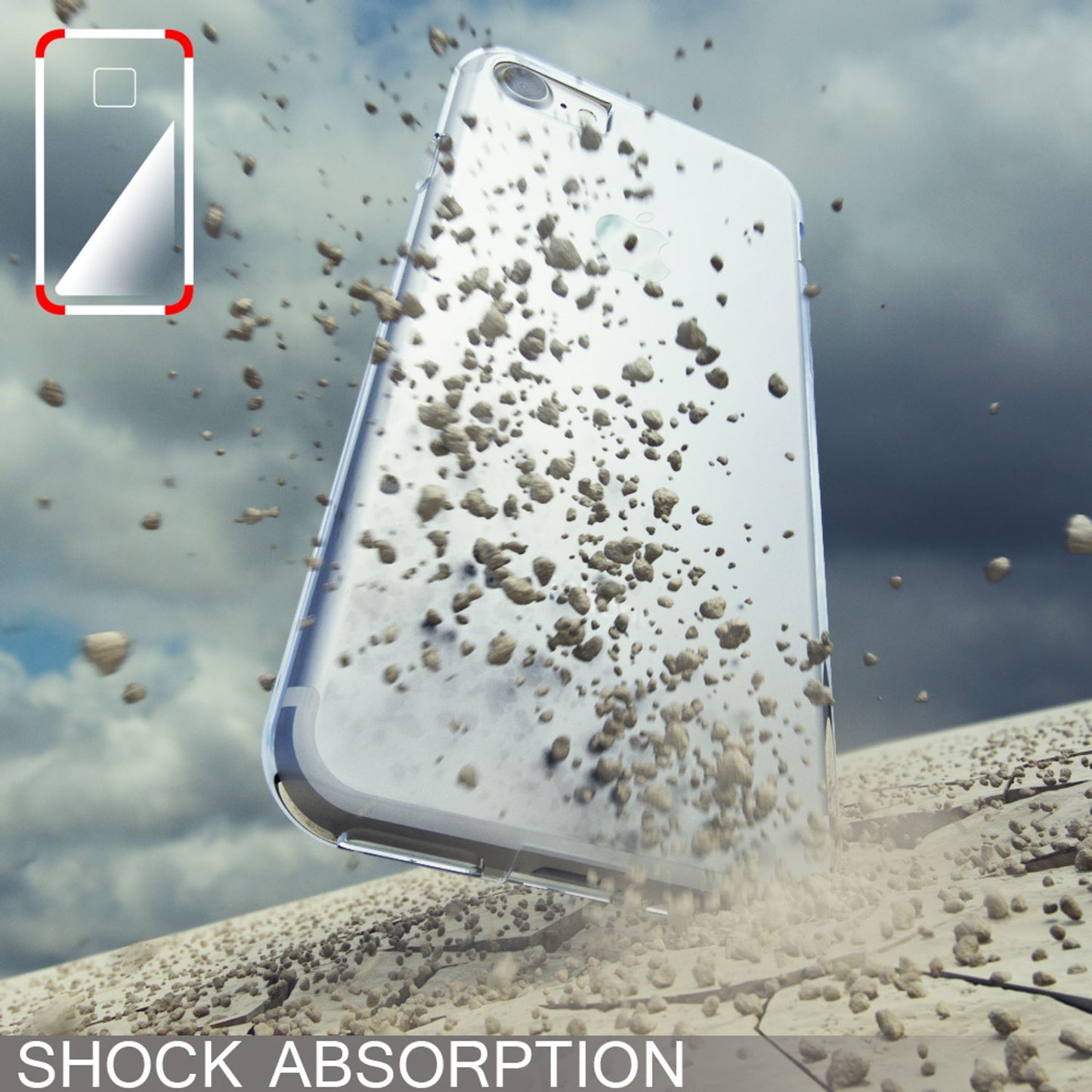 iPhone 7 Hülle Handyhülle von NALIA, Motiv Case Cover Bumper Transparent Klar