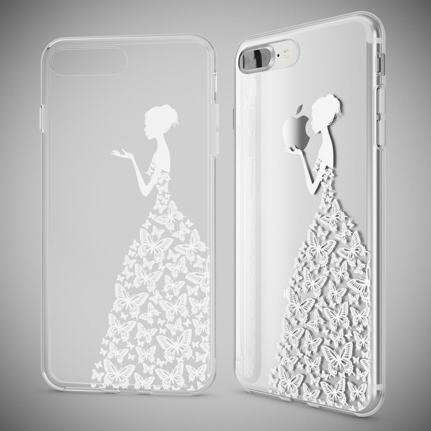 iPhone 8 Plus / 7 Plus Case, Phone Case by NALIA, Silicone Case Cover Bumper