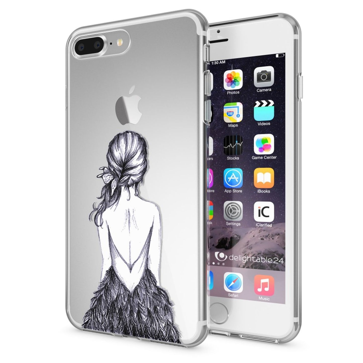 iPhone 8 Plus / 7 Plus Case, Phone Case by NALIA, Silicone Case Cover Bumper