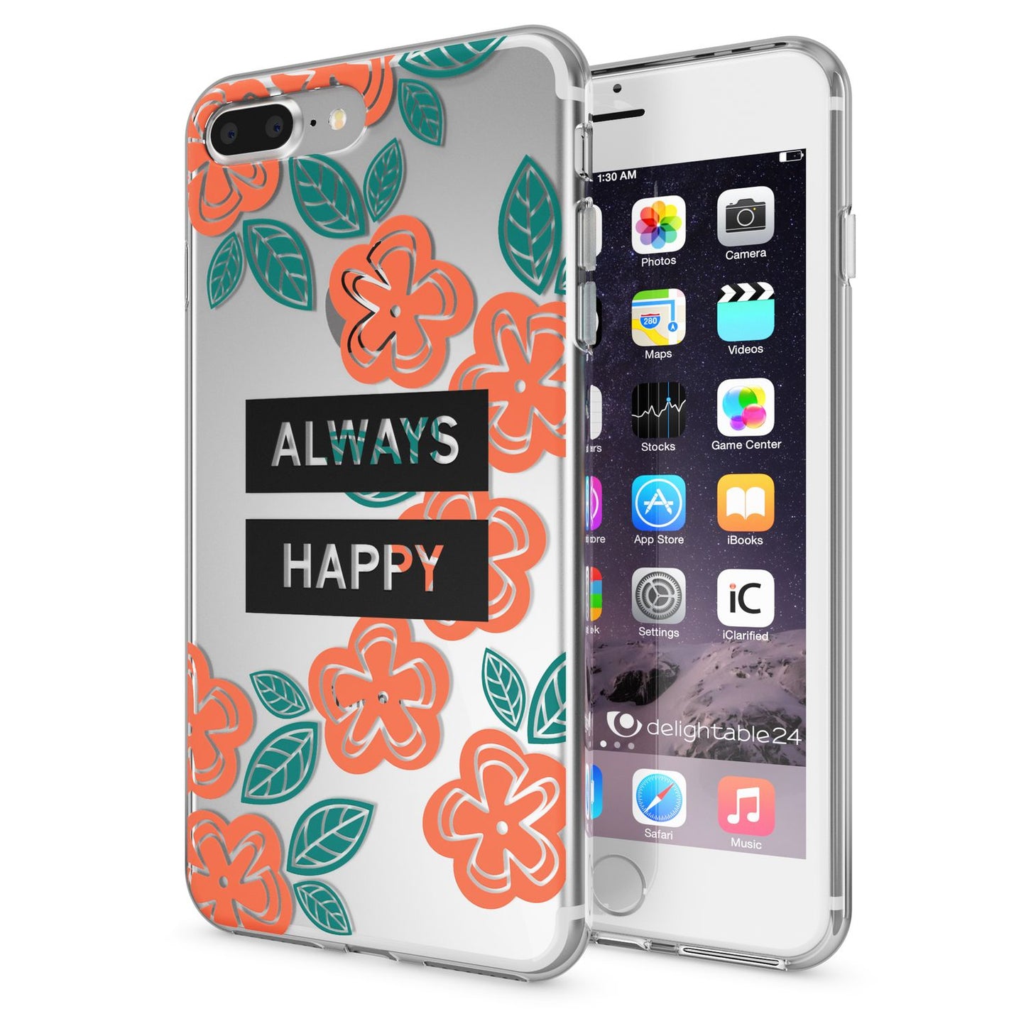 iPhone 8 Plus / 7 Plus Case, Phone Case by NALIA, Silicone Case Cover Bumper