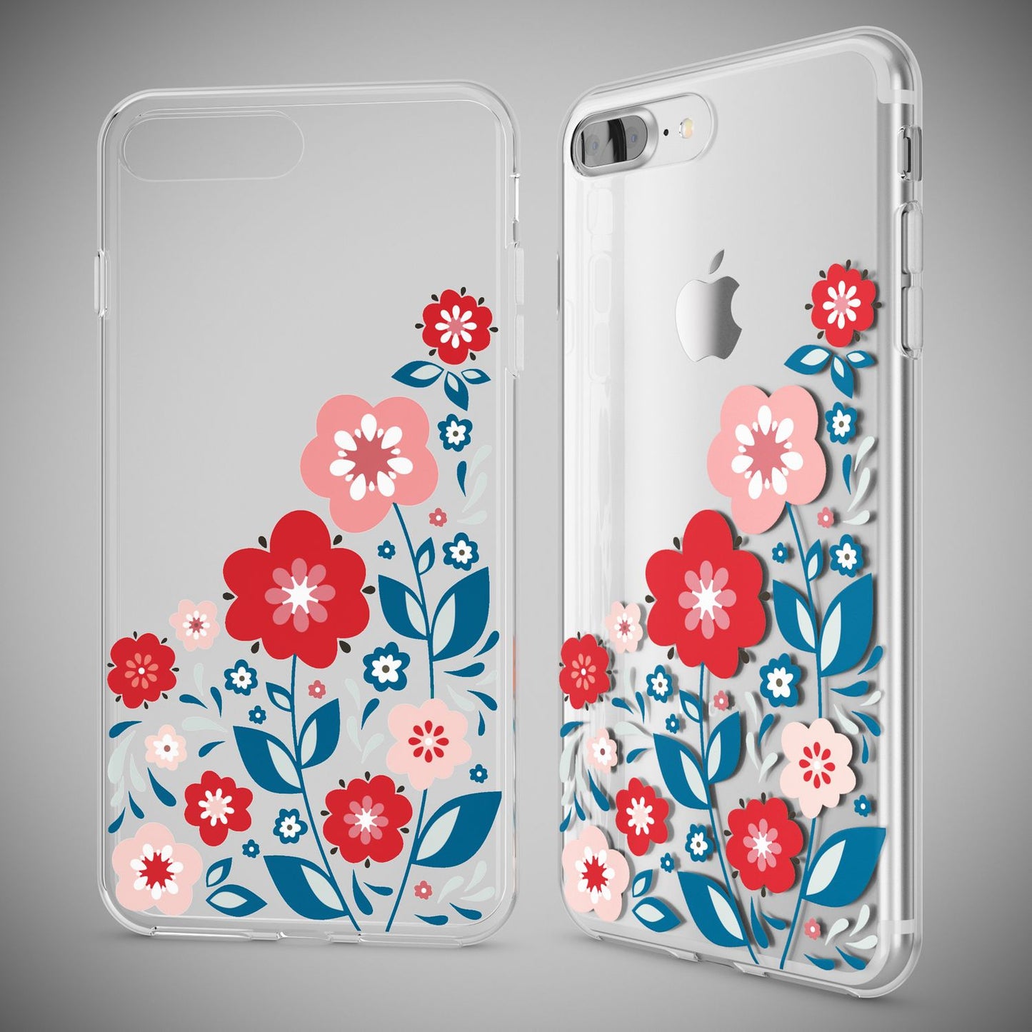 iPhone 8 Plus / 7 Plus Case, Phone Case by NALIA, Silicone Case Cover Bumper