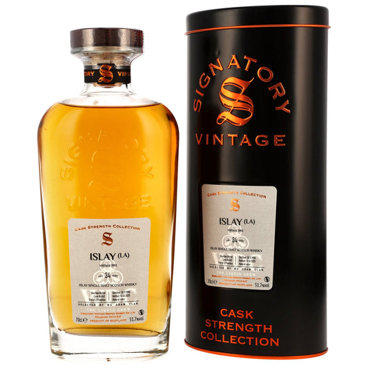 Islay (LA) 34 1990/2025 - Signatory Vintage CS - Bourbon Barrel #4342 Wu Dram Clan