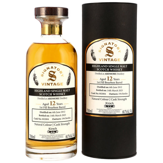 Ardmore 12 2012/2025 - Signatory Vintage - 1. fylling Bourbon tunna #802004