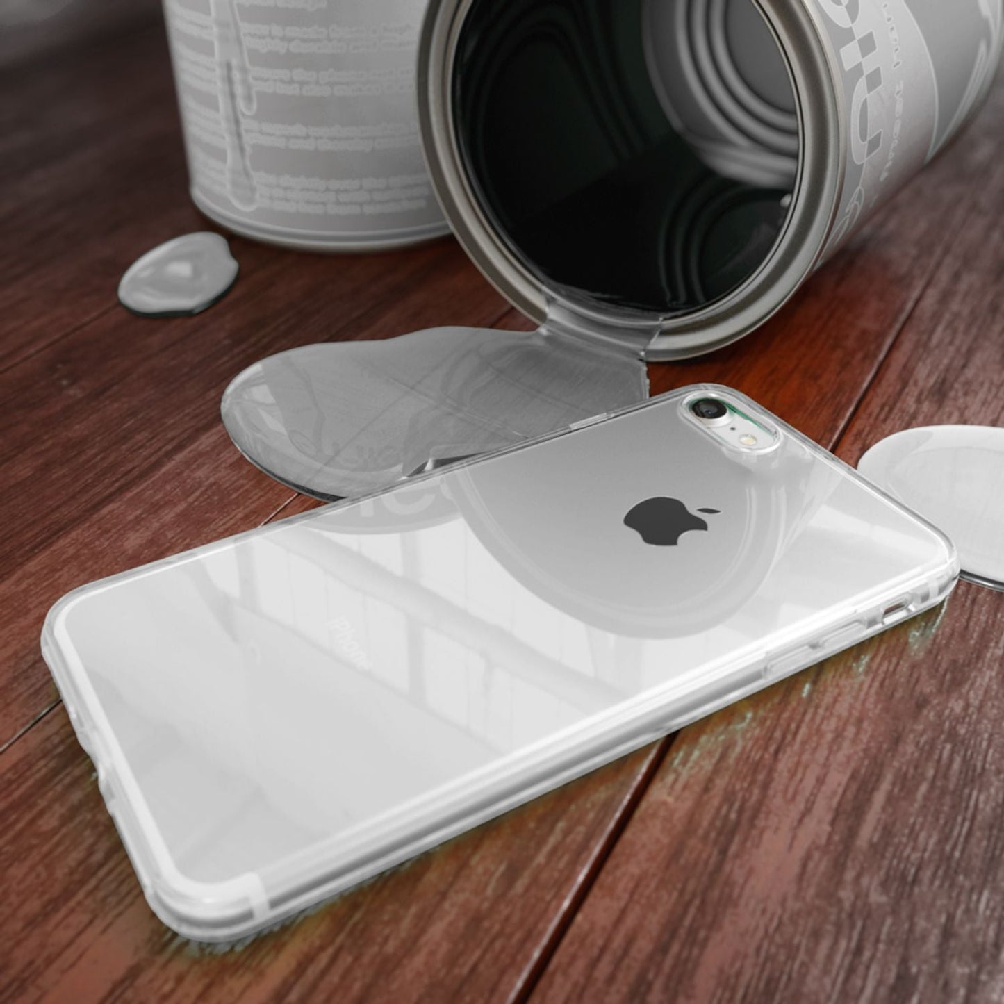 NALIA símahulstur fyrir iPhone SE 2022 / SE 2020 / 8 / 7, þunnt sílikonhulstur