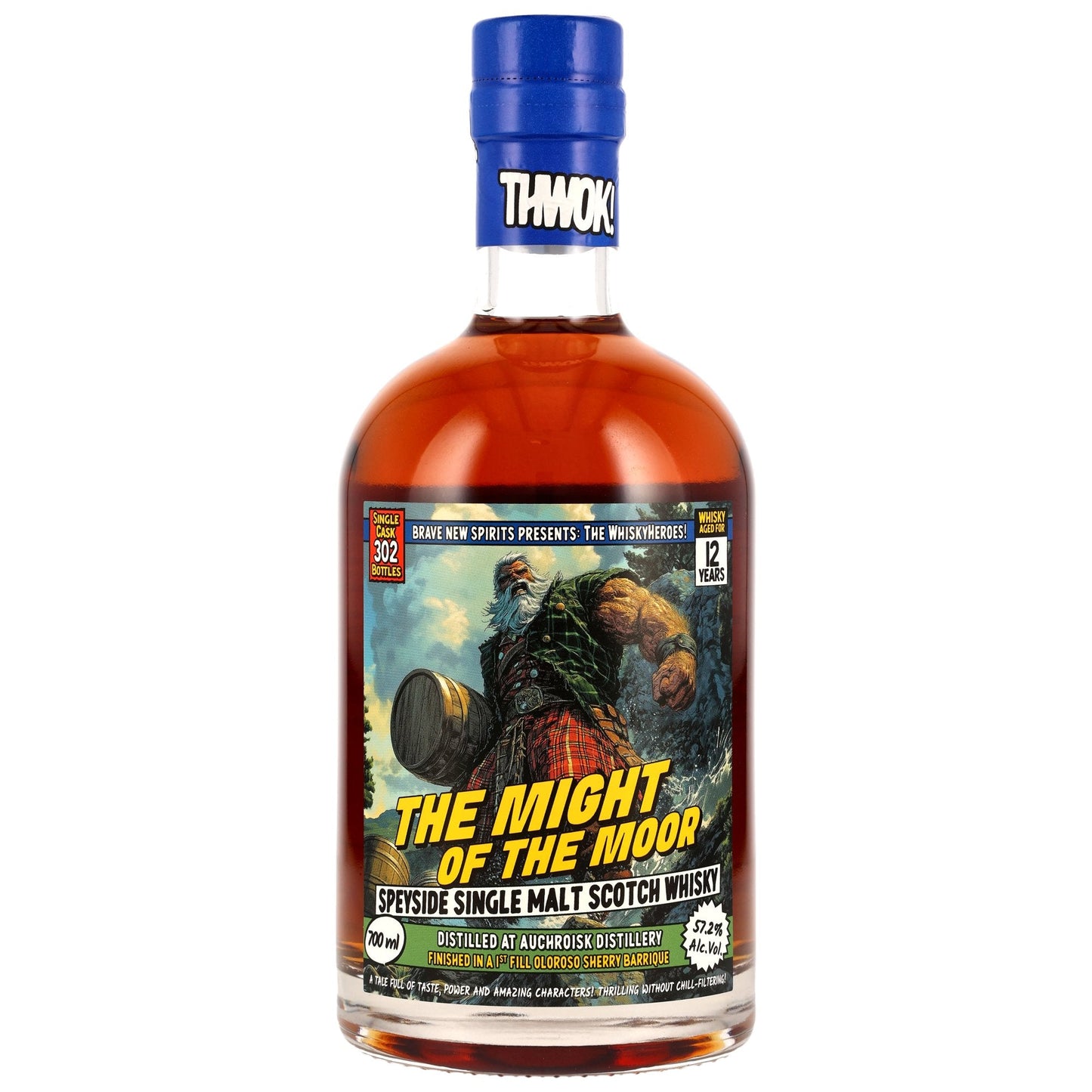 Auchroisk 12 - Whisky Heroes: The Might of the Moor - 1st Fill Oloroso Sherry Barrique Finish