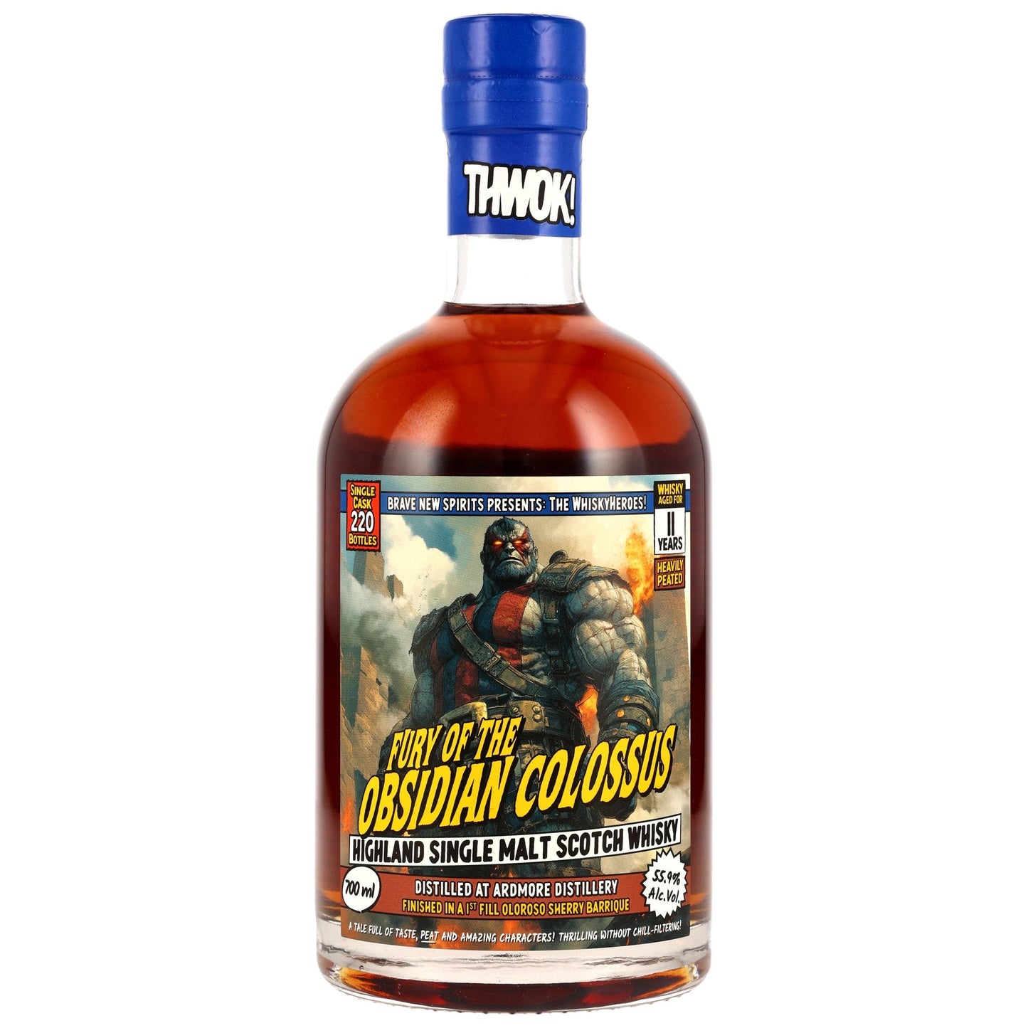 Ardmore 11 - Whiskey Heroes: Fury of the Obsidian Colossus - Fyrsta fylling Oloroso Sherry Barrique Finish