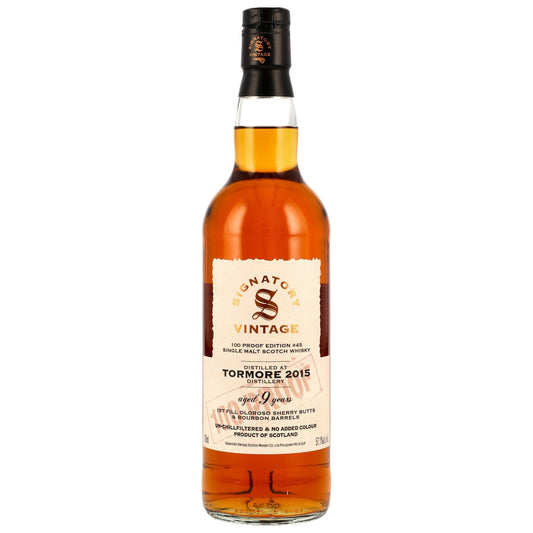 Tormore 9 2015/2025 - Signatory Vintage - 100 PROOF #45