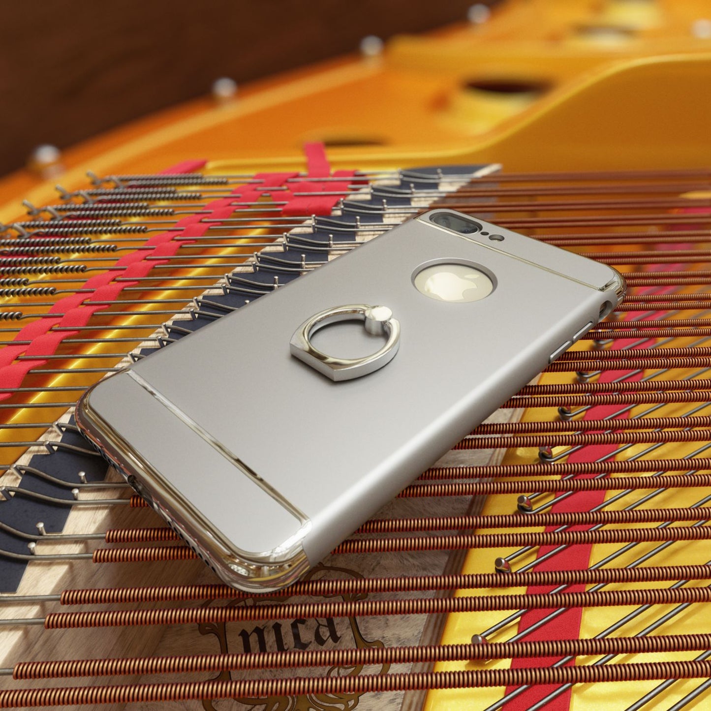 Apple iPhone 7 Ring Hülle von NALIA, Cover Case Schutz Matt Bumper Handy Schutz