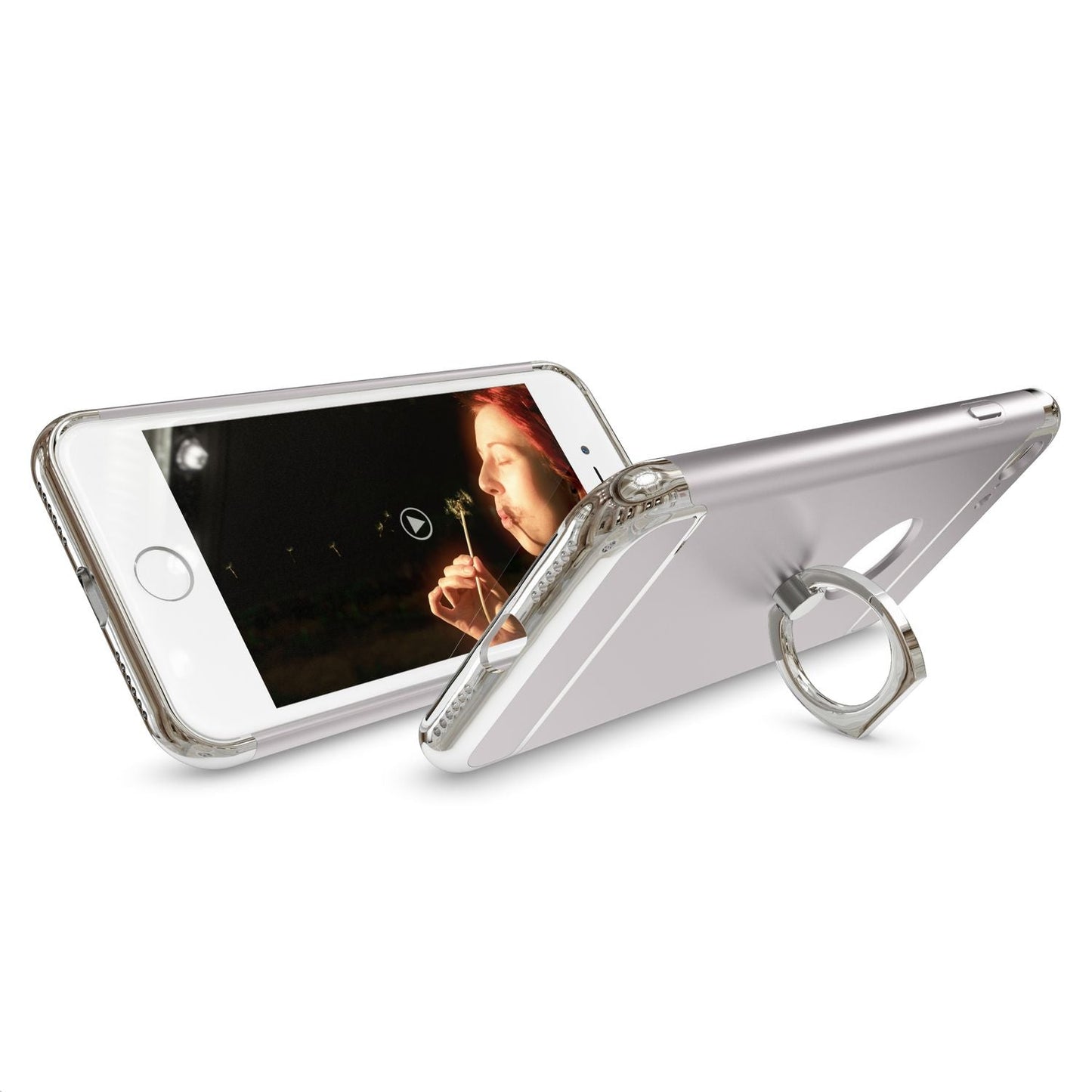 Apple iPhone 7 Ring Hülle von NALIA, Cover Case Schutz Matt Bumper Handy Schutz