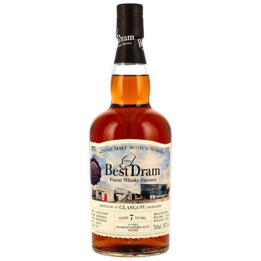 Glasgow Distillery 7 2018/2025 - Besta dram - Þerruð - 1. fylling Oloroso Sherry Butt Finish #1079