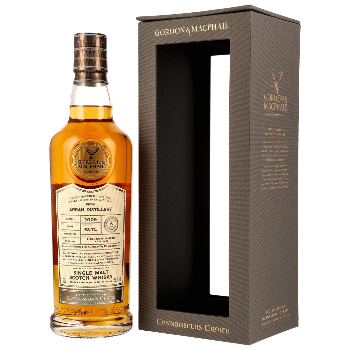 Arran 15 2009/2025 - Gordon &amp; MacPhail - Refill Bourbon Barrel #76