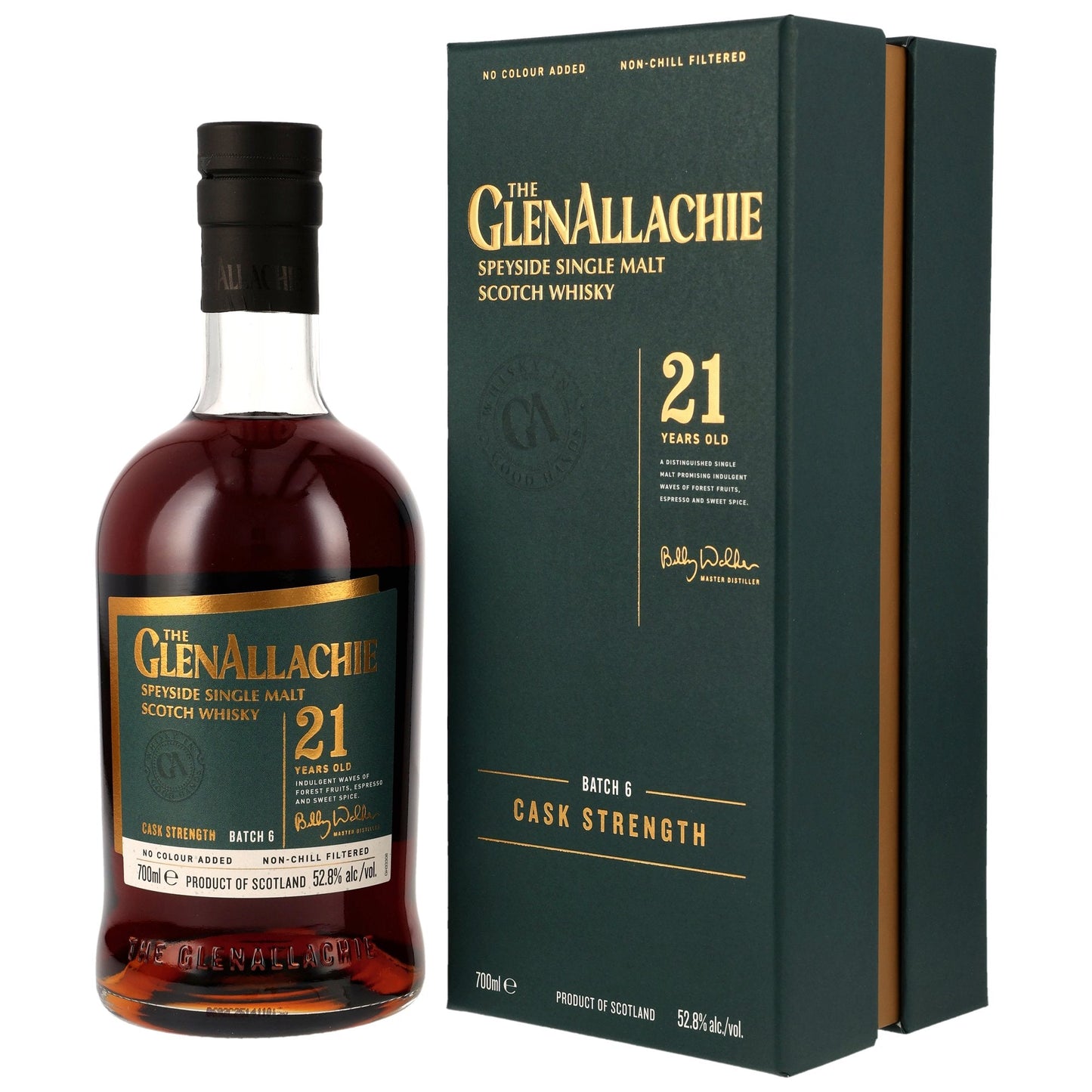 GlenAllachie 21 - PX &amp; Oloroso Sherry tunnur - Lotunúmer 6