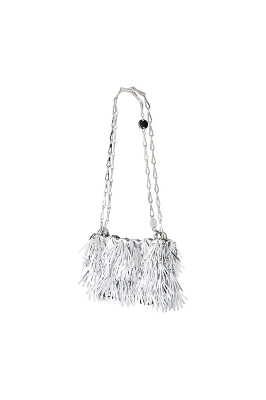 Schultertasche - Rabanne - Synthetik - Silber