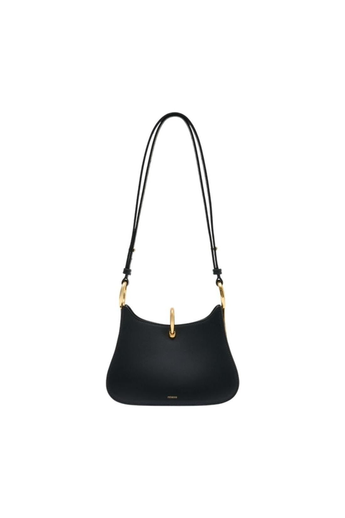 Ring Small Schultertasche - Rabanne - Leder - Schwarz