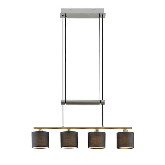 B-grade Lindby Jorin pendant light, ceiling lamp, decorative pendant light, height adjustable, grey 