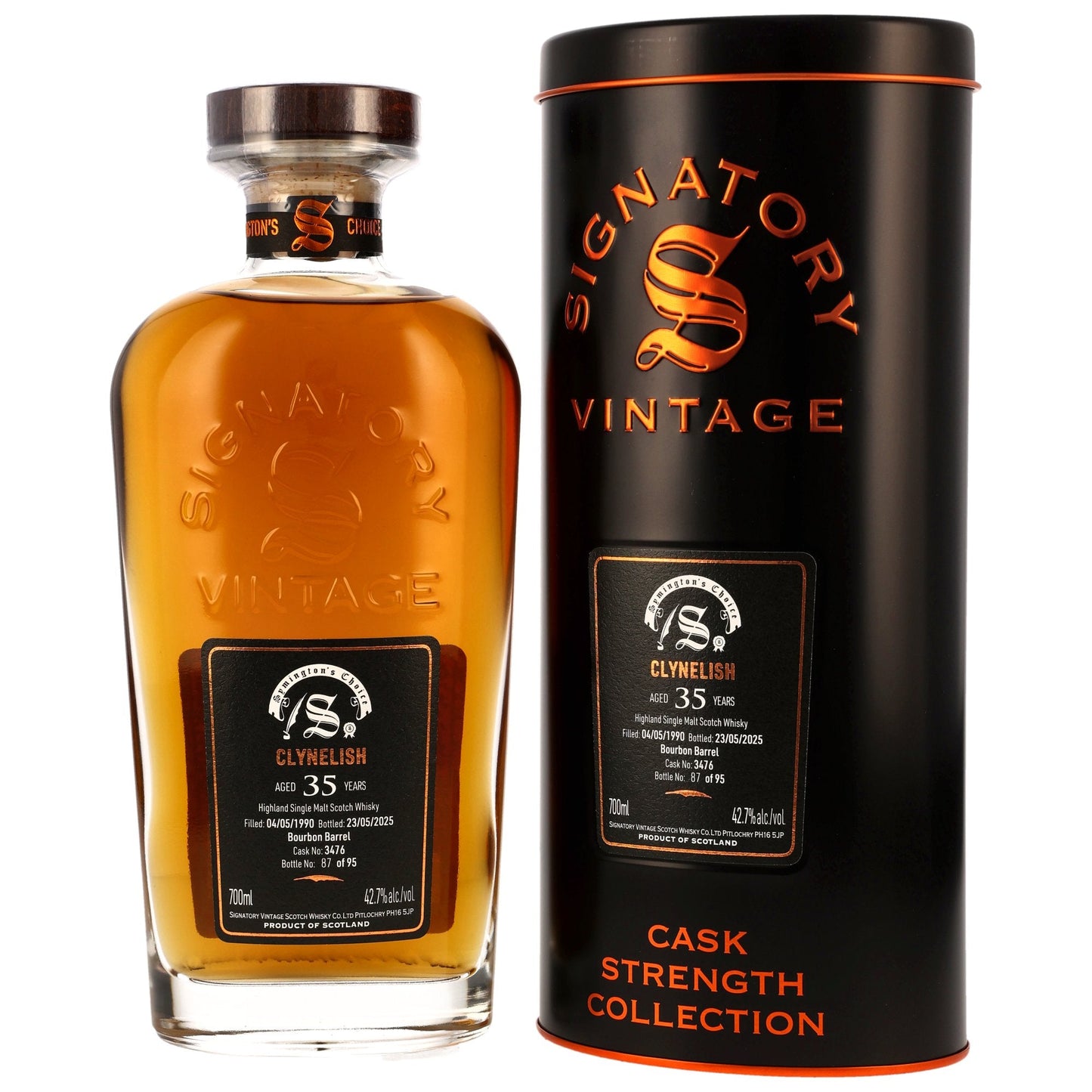 Clynelish 35 1990/2025 - Val Symingtons frá Signatory Vintage - Bourbon tunna #3476