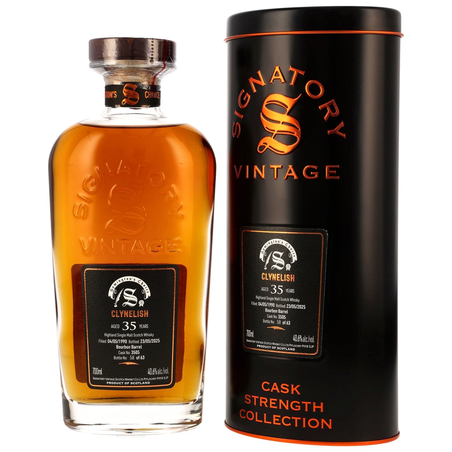 Clynelish 35 1990/2025 - Val Symingtons frá Signatory Vintage - Bourbon tunna #3505