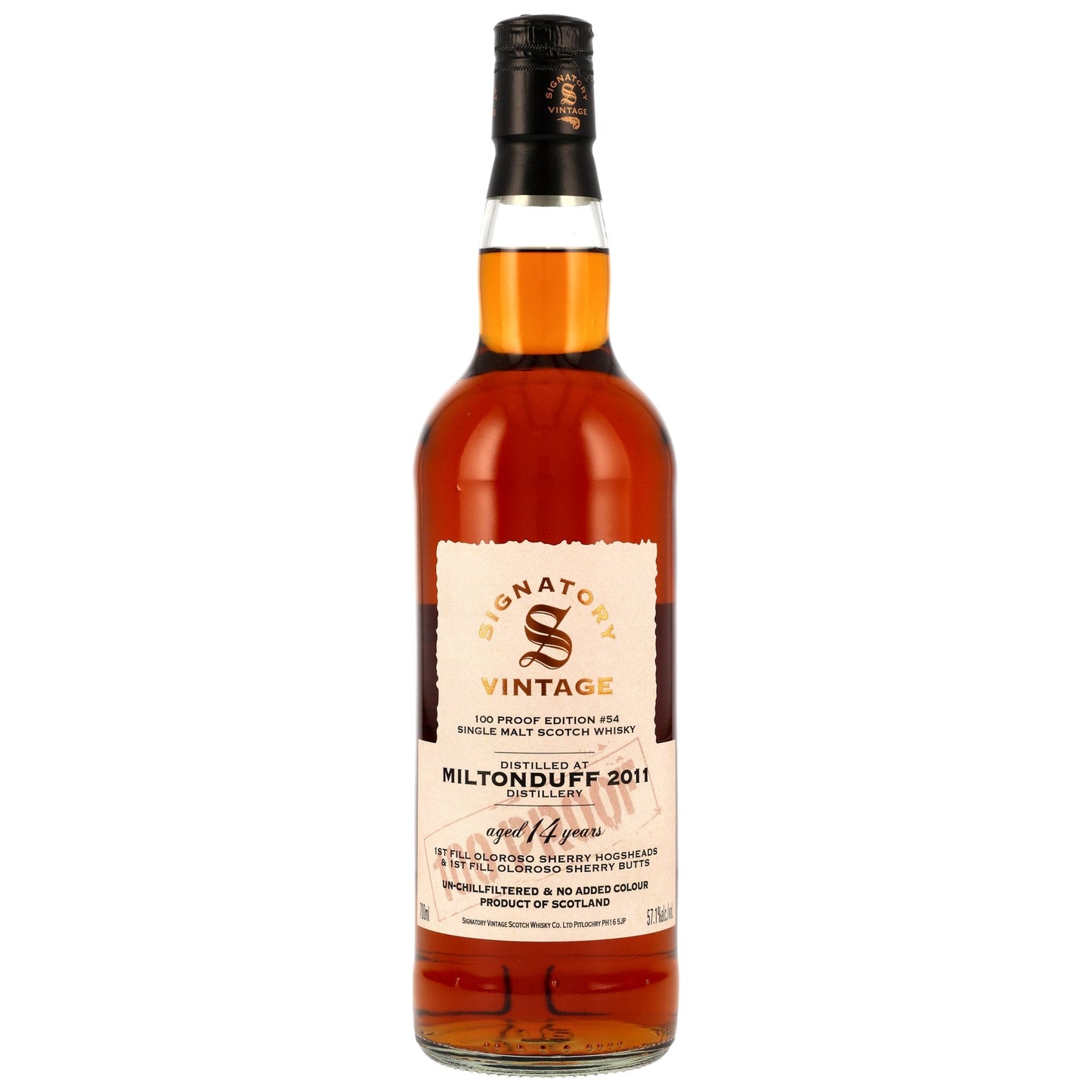 Miltonduff 14 2011/2025 - Signatory Vintage - 100 PROOF #54