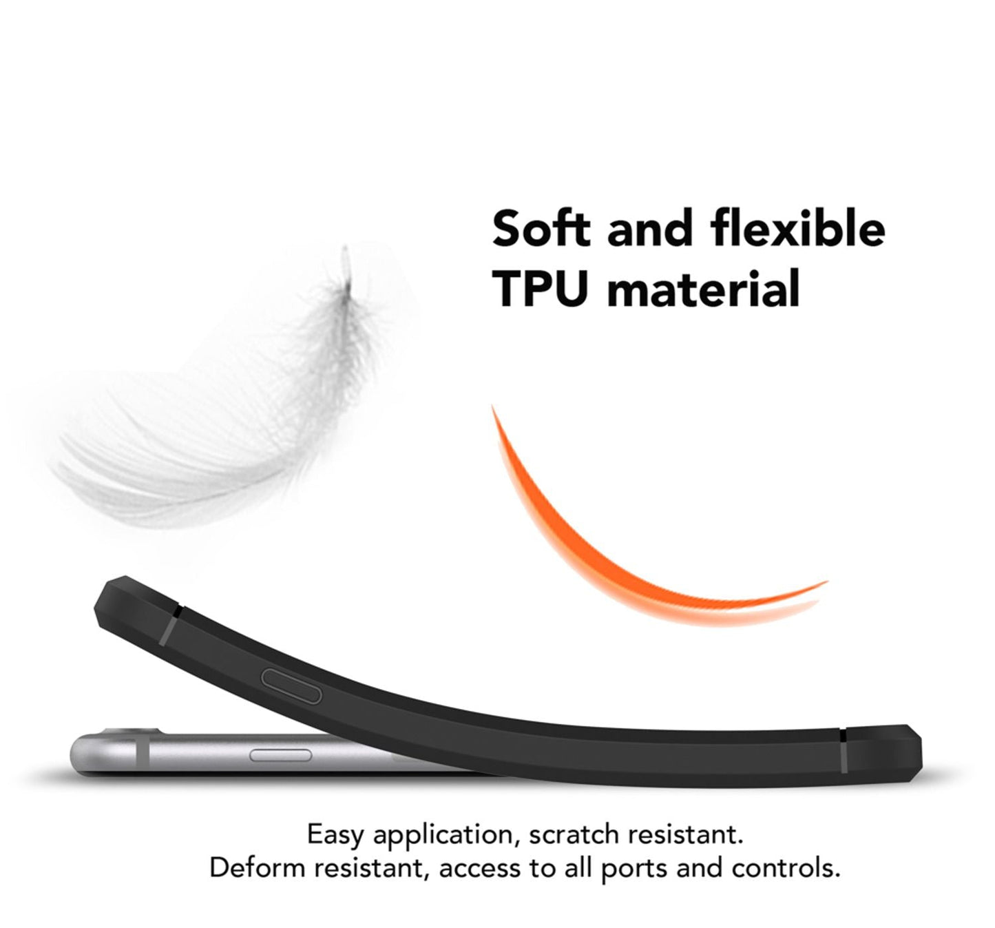 NALIA Phone Case for Apple iPhone 7, Carbon Fiber Look, Stylish Phone Case