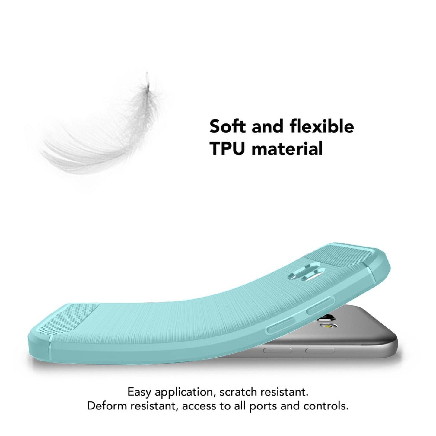 Samsung Galaxy A5 2017 símahulstur frá NALIA, sílikonhulstur TPU gúmmívörn