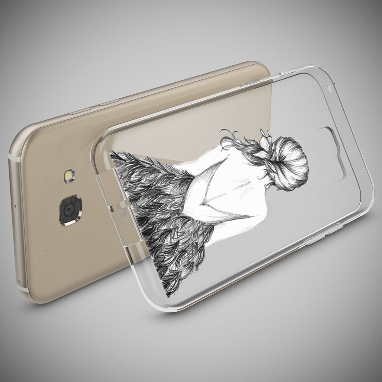 Samsung Galaxy A5 2017 hulstur, símahulstur frá NALIA, þunnt sílikonhönnuð hulstur