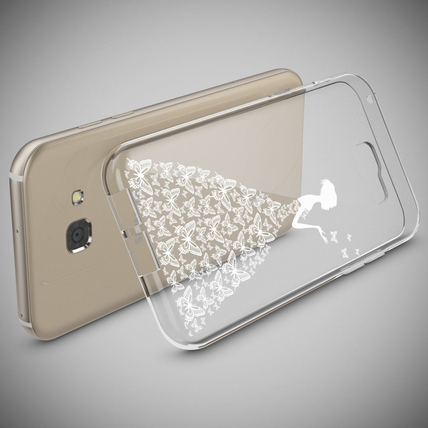 Samsung Galaxy A5 2017 hulstur, símahulstur frá NALIA, þunnt sílikonhönnuð hulstur