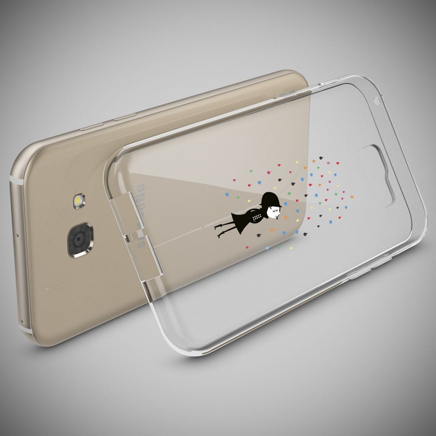 Samsung Galaxy A5 2017 hulstur, símahulstur frá NALIA, þunnt sílikonhönnuð hulstur