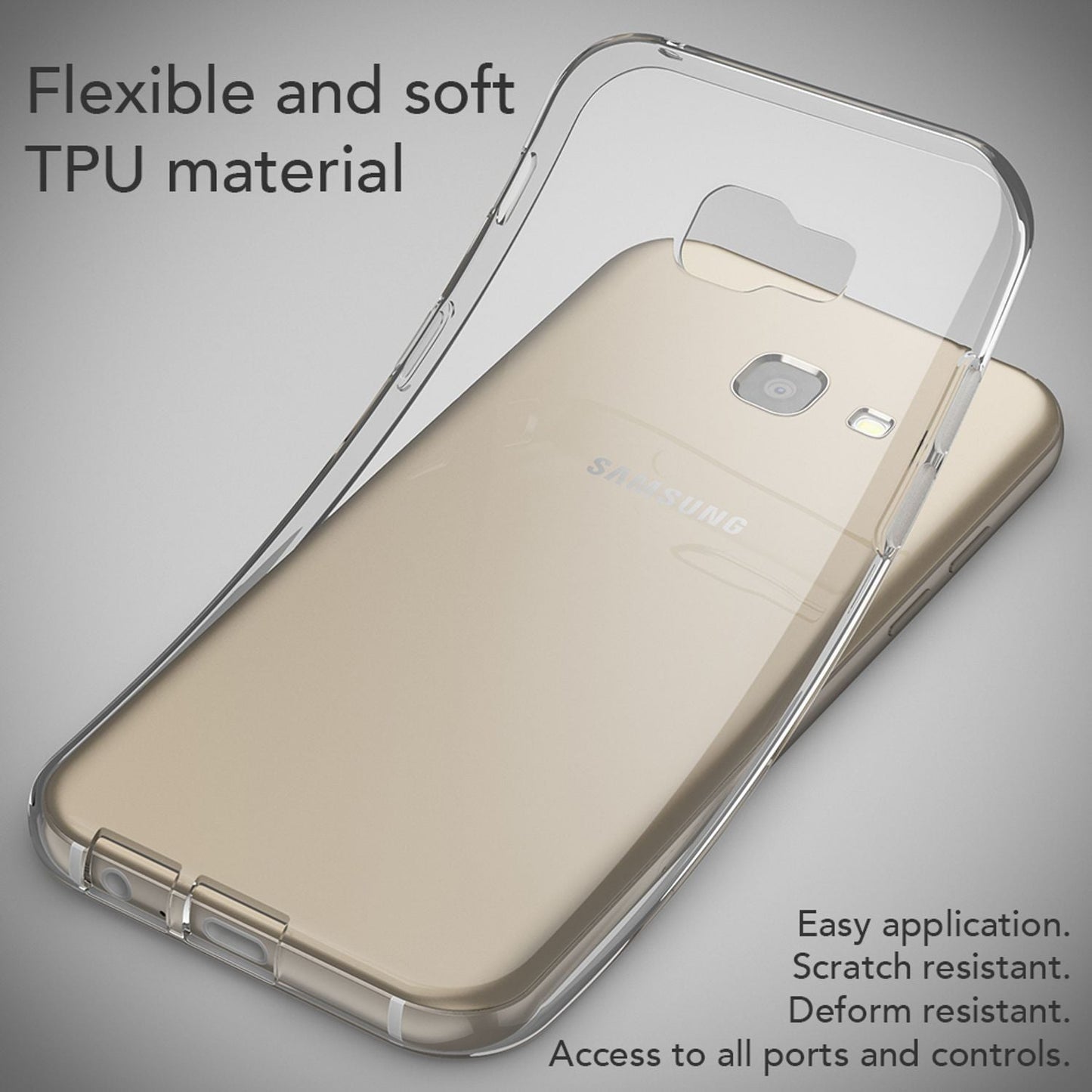 Samsung Galaxy A5 2017 hulstur, símahulstur frá NALIA, þunnt sílikonhönnuð hulstur