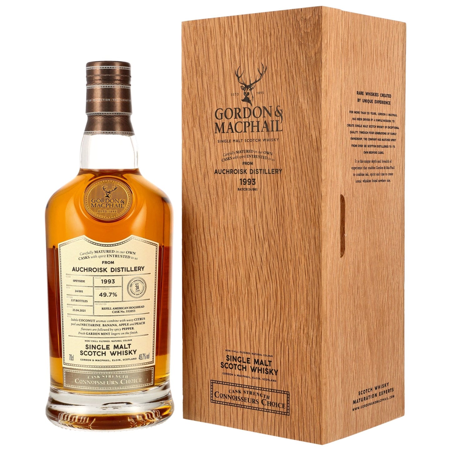 Auchroisk 31 1993/2025 - Gordon &amp; MacPhail Connoisseurs Choice - Áfylling American Hogshead #552053