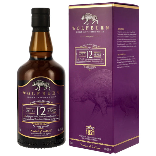 Wolfburn 12 - Bourbon og Oloroso Sherry tunnur