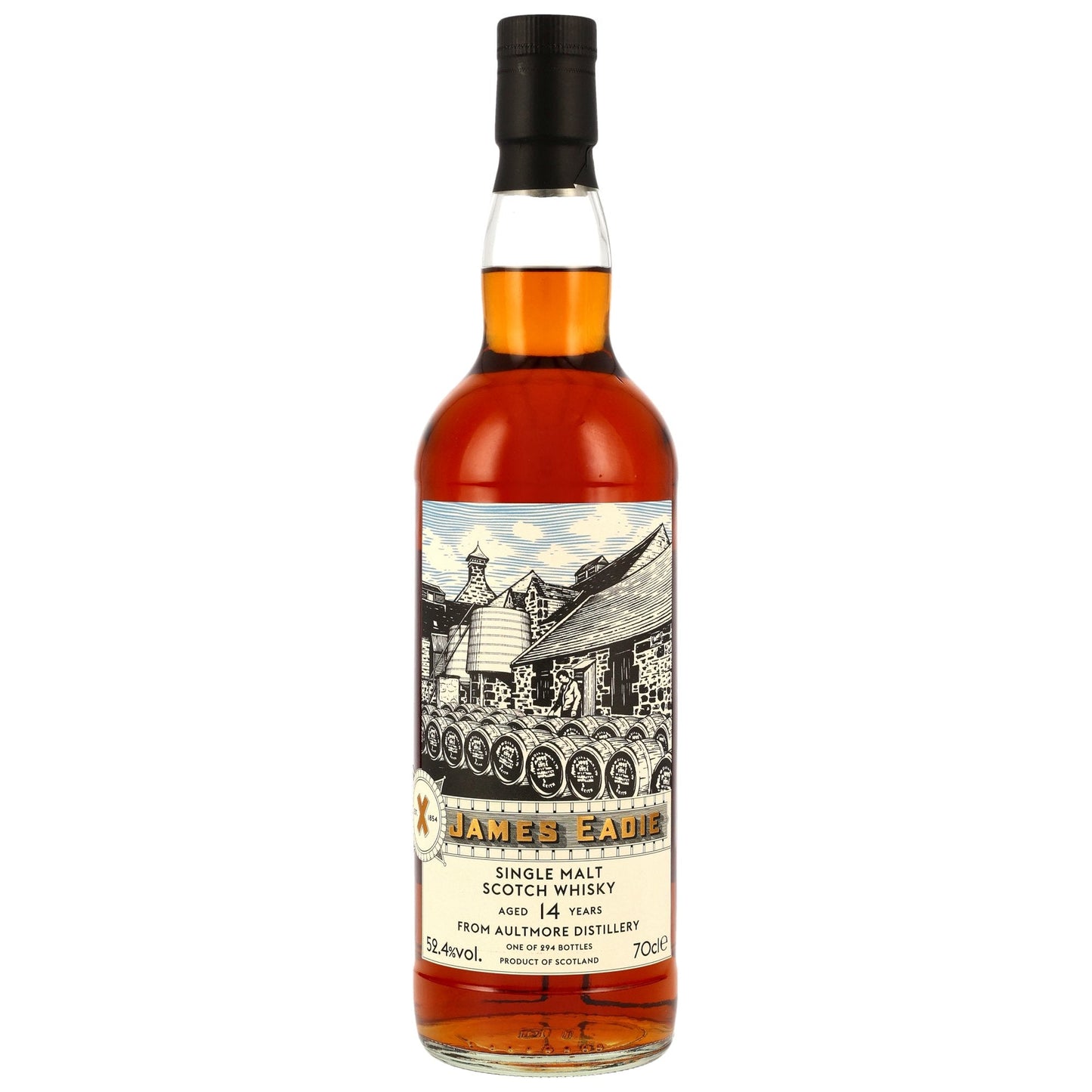 Aultmore 14 2010/2025 - James Eadie - Endurgræddur Hogshead #306108