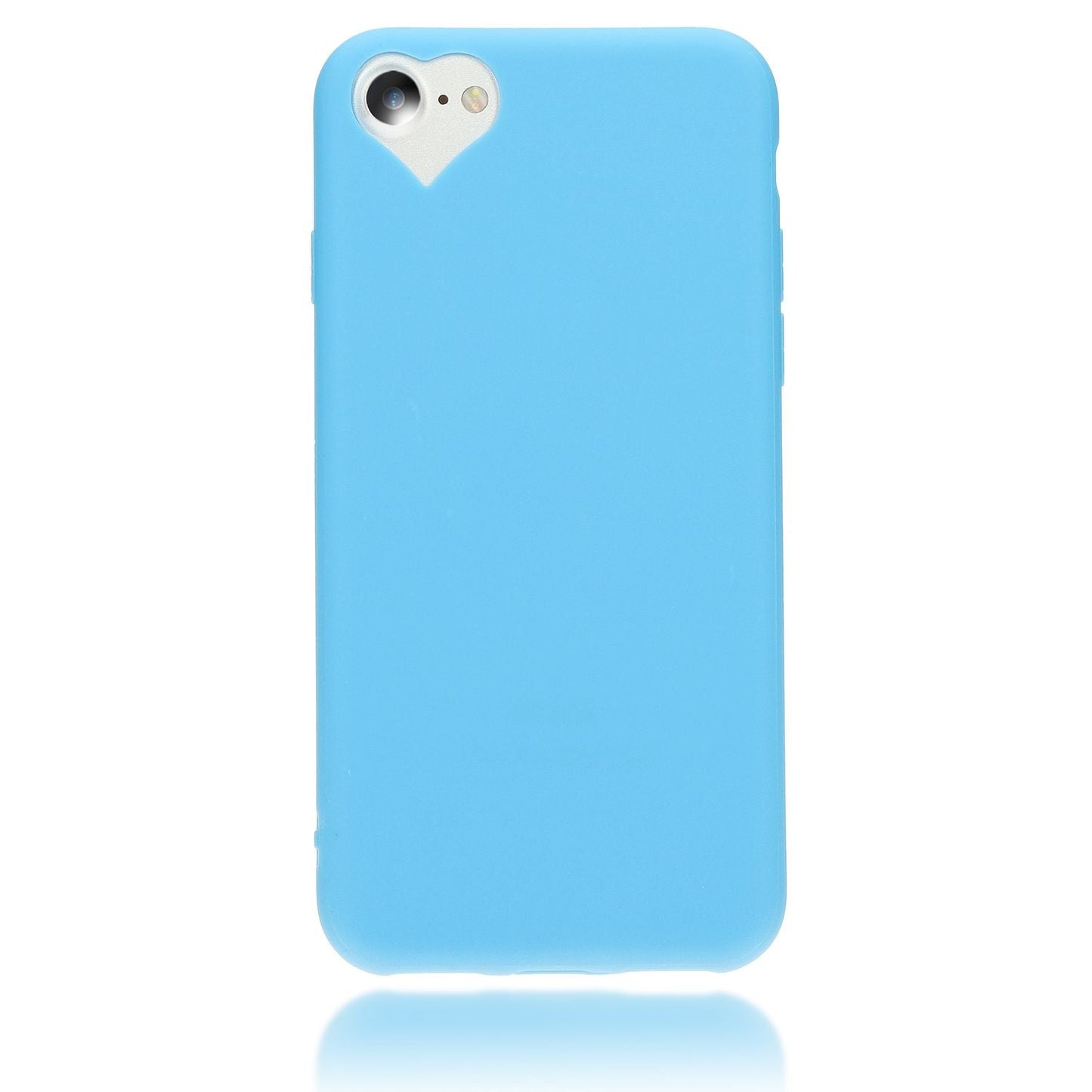 NALIA símahulstur fyrir iPhone SE 2022 / SE 2020 / 8 / 7, hjartalaga hulstur með vernd