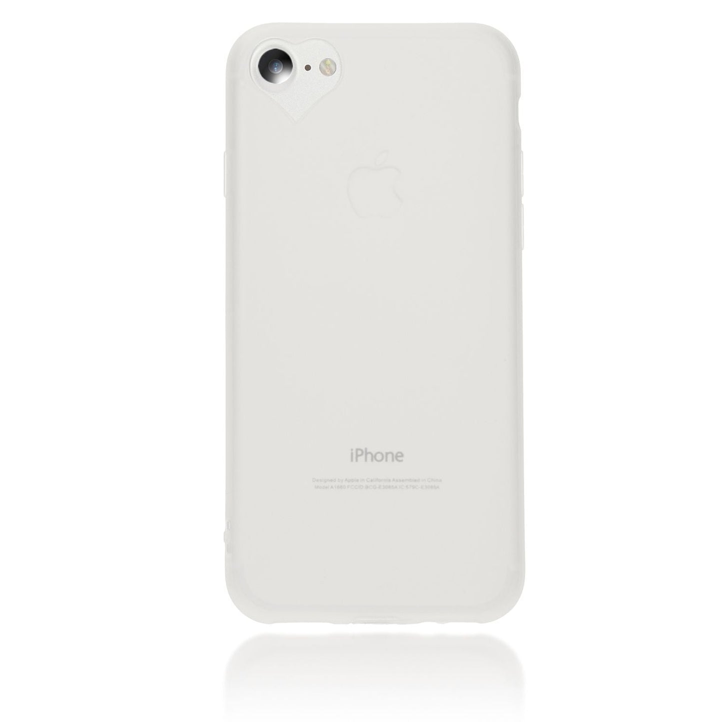 NALIA símahulstur fyrir iPhone SE 2022 / SE 2020 / 8 / 7, hjartalaga hulstur með vernd