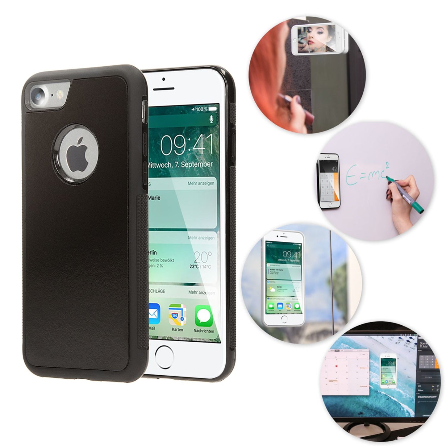 iPhone 7 Anti-Gravity Case by NALIA Protective Case Self-Adhesive Cover