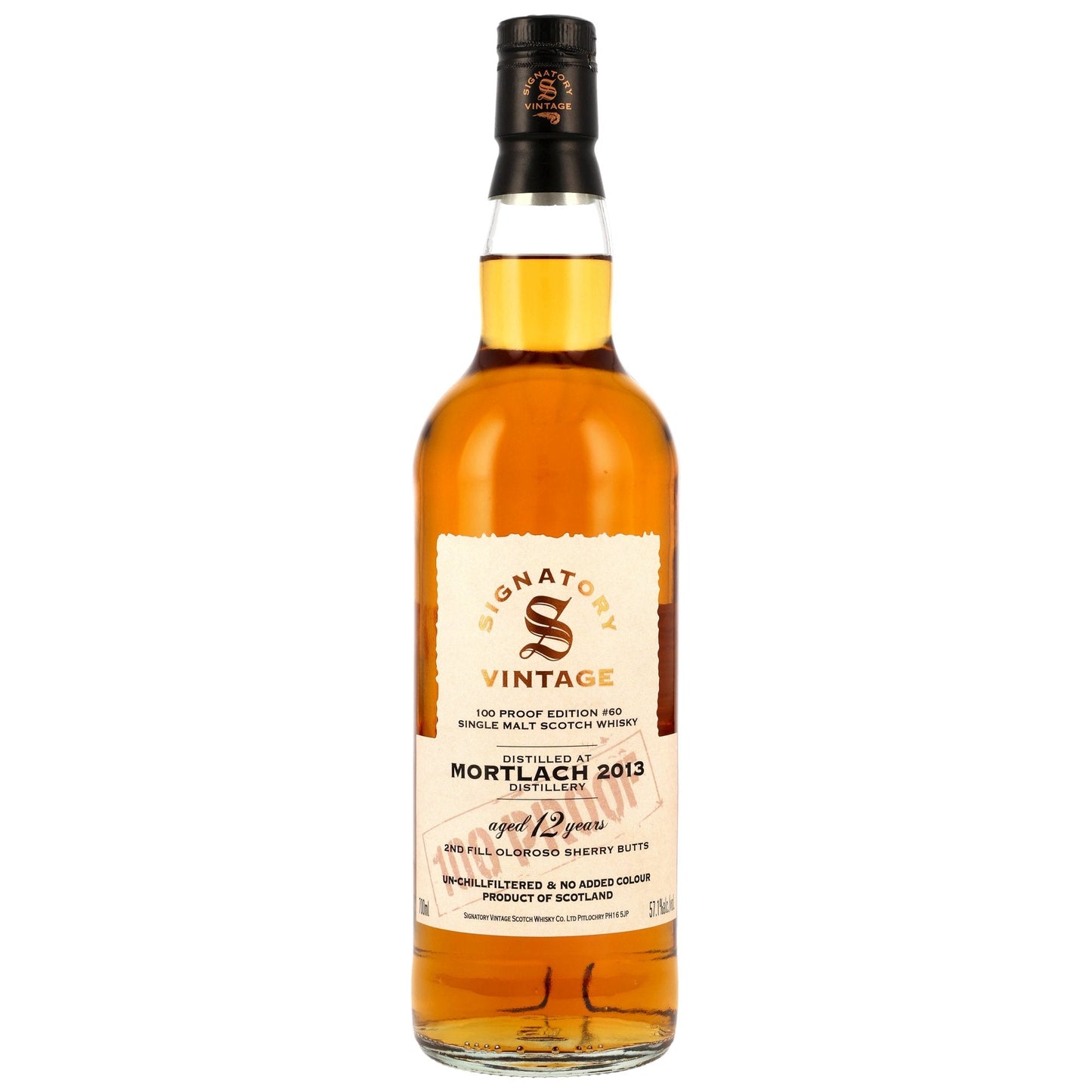 Mortlach 12 2013/2025 - Signatory Vintage - 100 PROOF #60