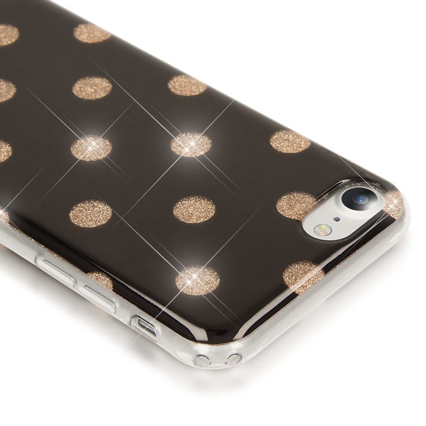 NALIA Phone Case for iPhone SE 2020 / 8 / 7, Glitter Case Pattern Cover Protection