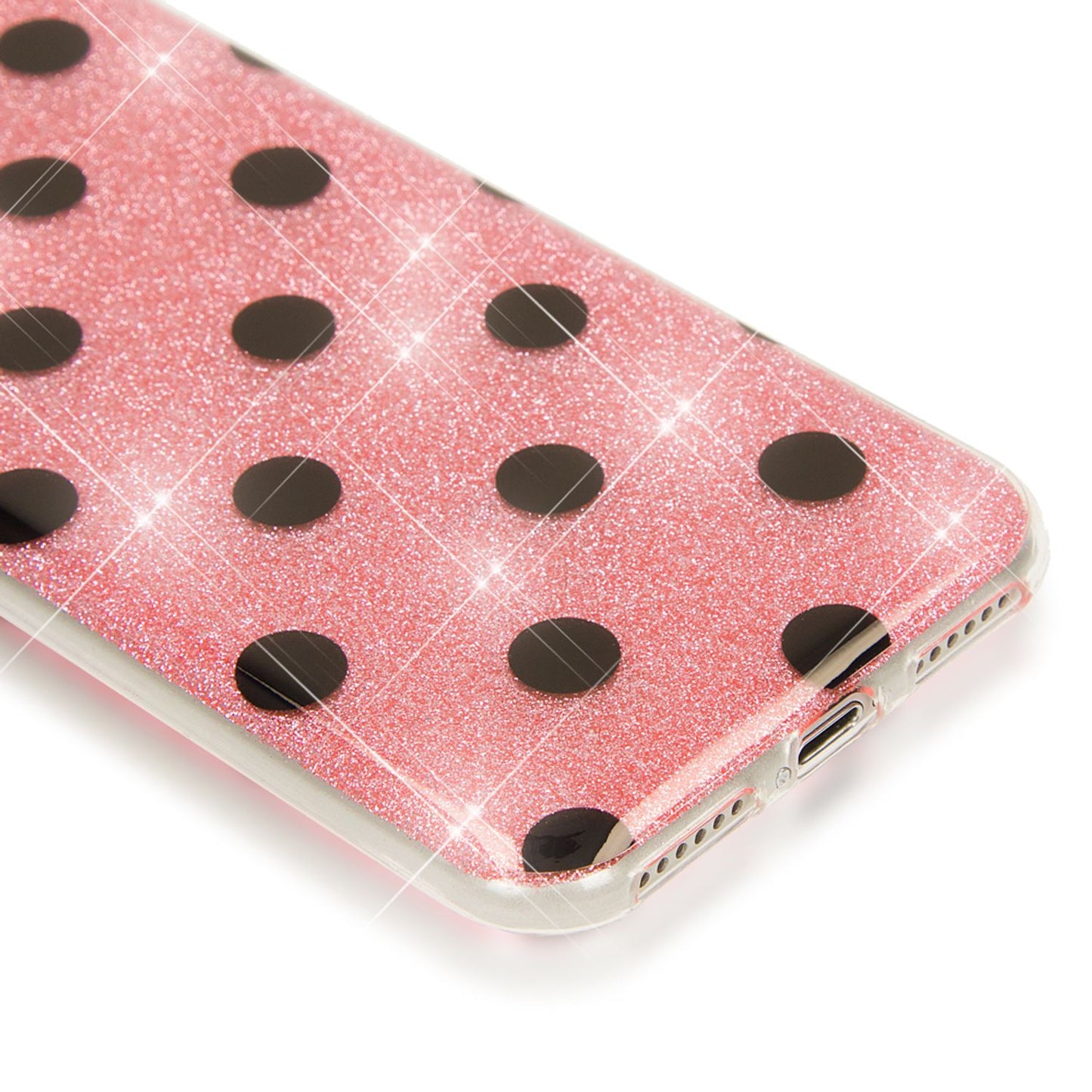 NALIA Phone Case for iPhone SE 2020 / 8 / 7, Glitter Case Pattern Cover Protection