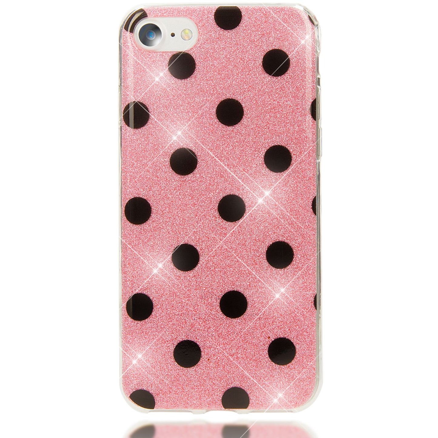 NALIA Phone Case for iPhone SE 2020 / 8 / 7, Glitter Case Pattern Cover Protection