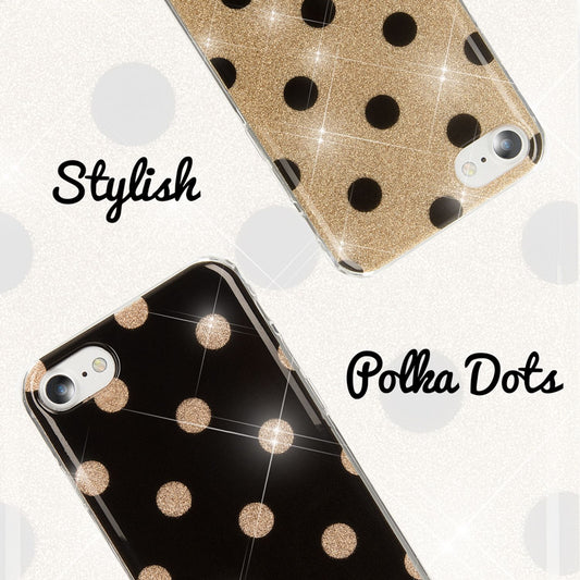 NALIA Phone Case for iPhone SE 2020 / 8 / 7, Glitter Case Pattern Cover Protection